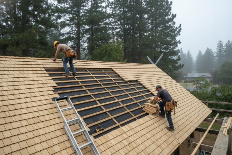Wood Shingles Repair detail